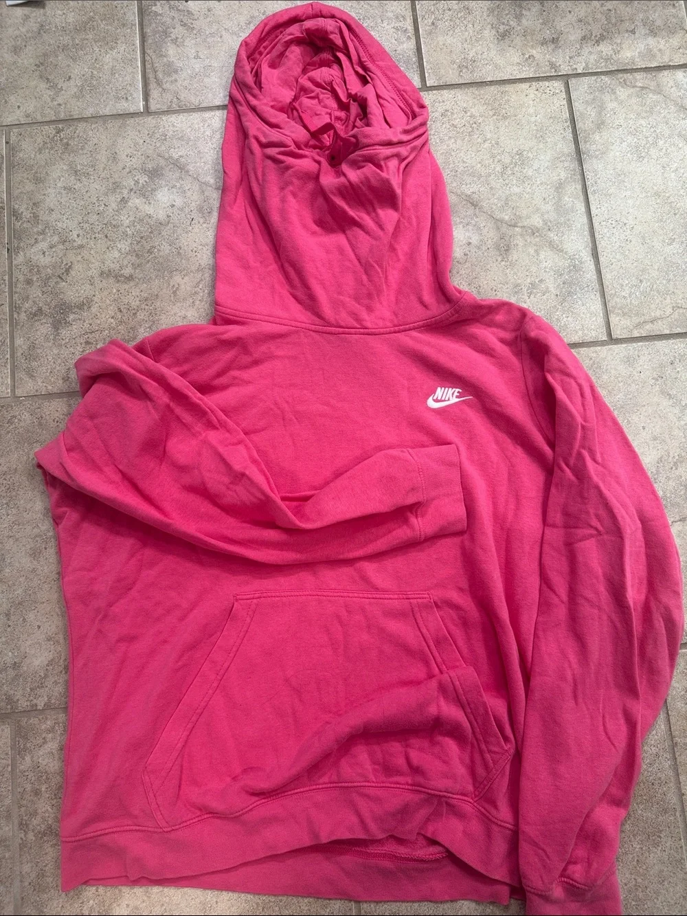 Nike Hot Pink Pullover Hooded Sweatshirt